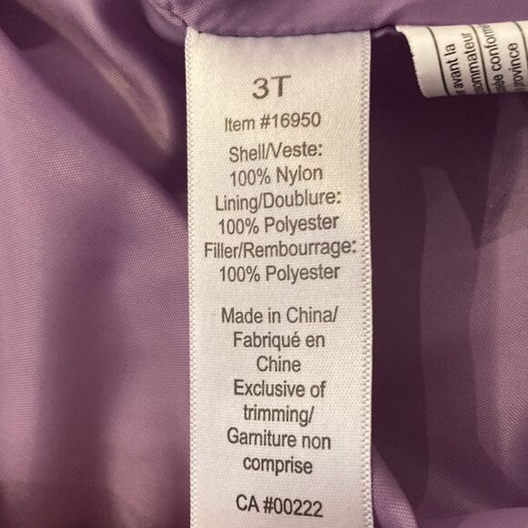 Mini Boots Vintage Inspired Purple Puffer Vest 3T - Picture 4 of 5